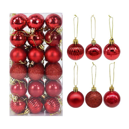 1box Christmas Balls Christmas Tree Ornaments Ball Xmas Hanging Tree