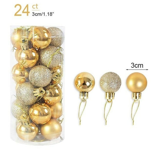 1box Christmas Balls Christmas Tree Ornaments Ball Xmas Hanging Tree