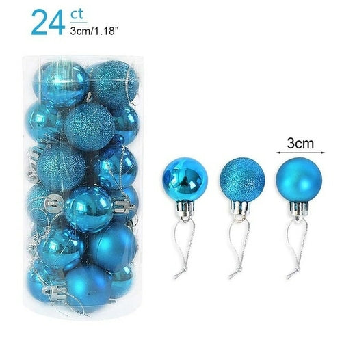 1box Christmas Balls Christmas Tree Ornaments Ball Xmas Hanging Tree