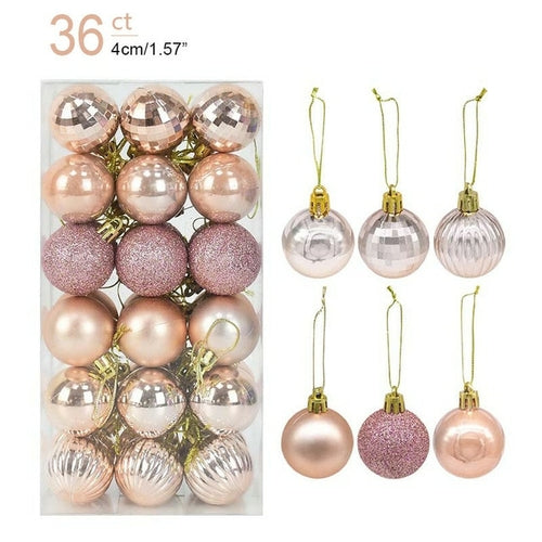 1box Christmas Balls Christmas Tree Ornaments Ball Xmas Hanging Tree