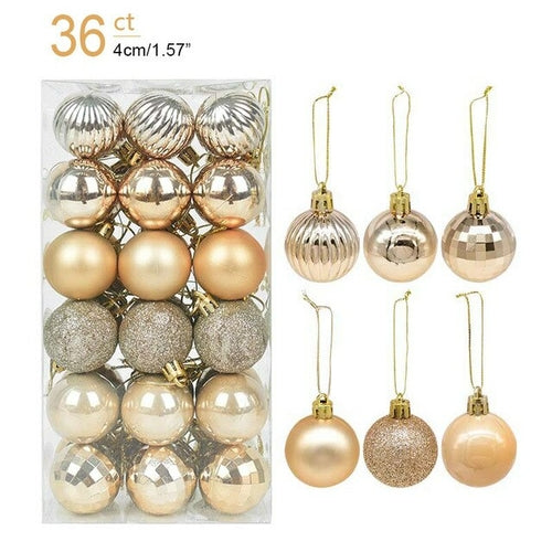 1box Christmas Balls Christmas Tree Ornaments Ball Xmas Hanging Tree