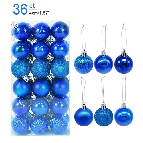 1box Christmas Balls Christmas Tree Ornaments Ball Xmas Hanging Tree