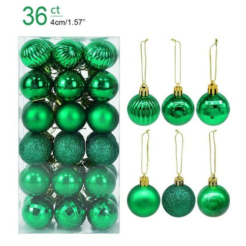 1box Christmas Balls Christmas Tree Ornaments Ball Xmas Hanging Tree