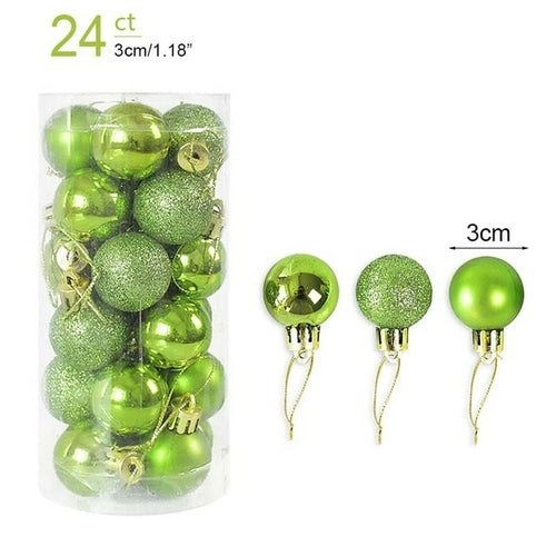 1box Christmas Balls Christmas Tree Ornaments Ball Xmas Hanging Tree