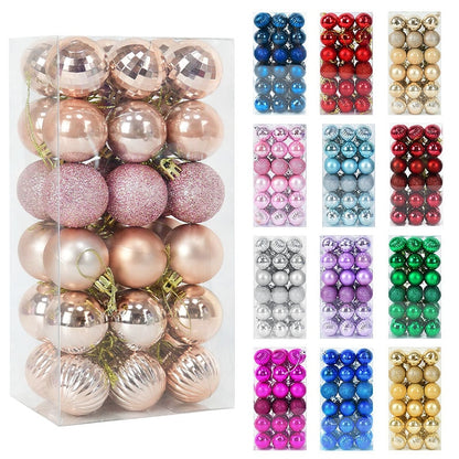 1box Christmas Balls Christmas Tree Ornaments Ball Xmas Hanging Tree