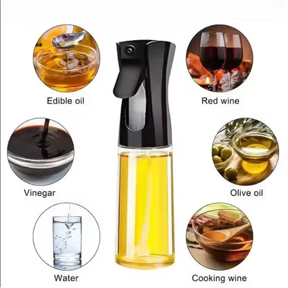 1PC Kitchen Household Oil Spray Bottle Press-type Oil Kettle Oil