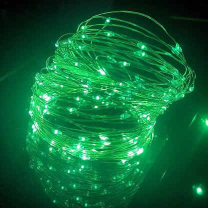 1m/10m/20m LED USB String Lights Copper Silver Wire Garland Light