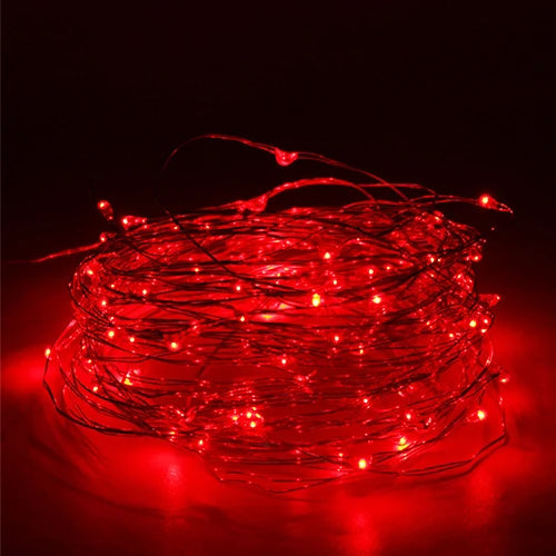 1m/10m/20m LED USB String Lights Copper Silver Wire Garland Light