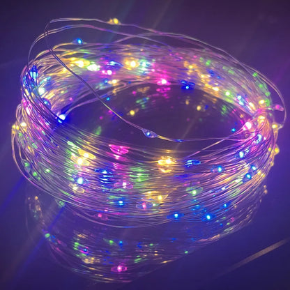 1m/10m/20m LED USB String Lights Copper Silver Wire Garland Light