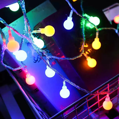 10M USB/Battery Power Ball LED String Lights Garland Lights  Outdoor