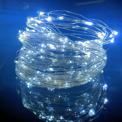 1m/10m/20m LED USB String Lights Copper Silver Wire Garland Light